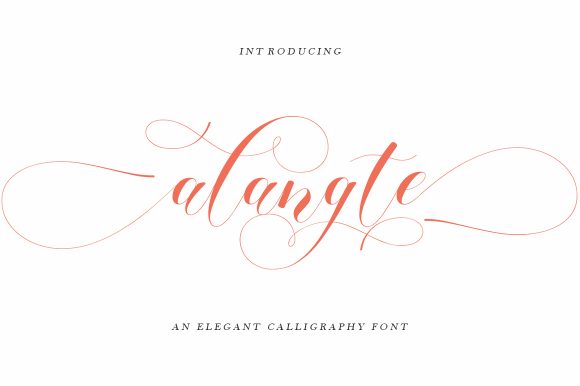 Alangte: Modern Script Font