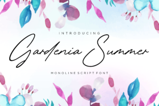 Gardenia Summer Font for Elegant Branding