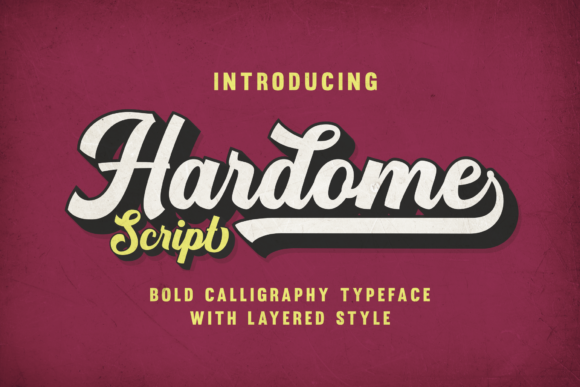 Hardome: A Script Font for Elegant Design