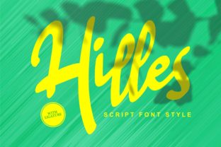 Hilles Font: Fresh Script for Web Design