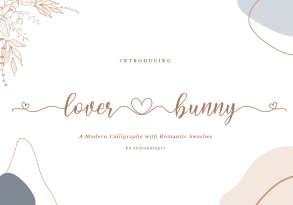 Lover Bunny Font for Business Branding