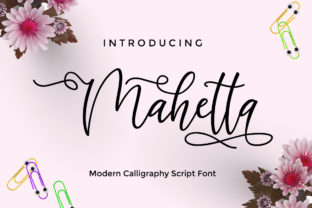 Mahetta: A Script Font for Creative Crafts