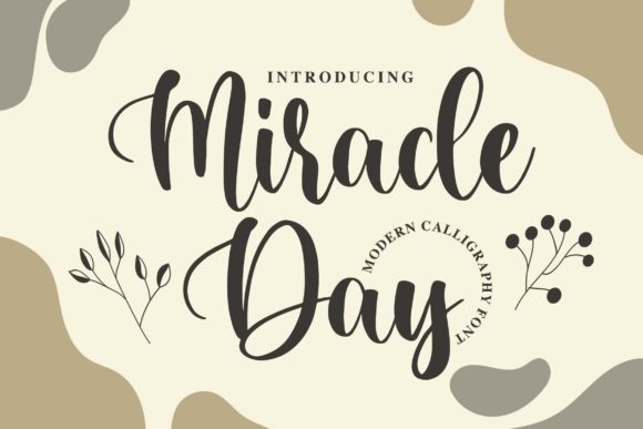 Miracle Day Font for Creative Makers