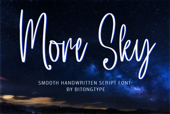 More Sky Font for Creative Projects