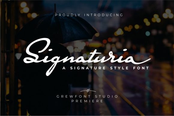 Signaturia Font for Creative Brands