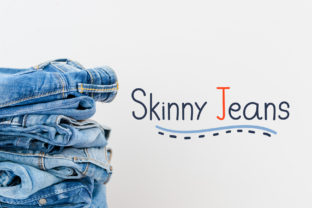 Skinny Jeans Font for Editorial Design